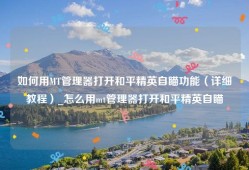 如何用MT管理器打开和平精英自瞄功能（详细教程）_怎么用mt管理器打开和平精英自瞄