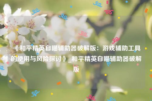 《和平精英自瞄辅助器破解版：游戏辅助工具的使用与风险探讨》_和平精英自瞄辅助器破解版